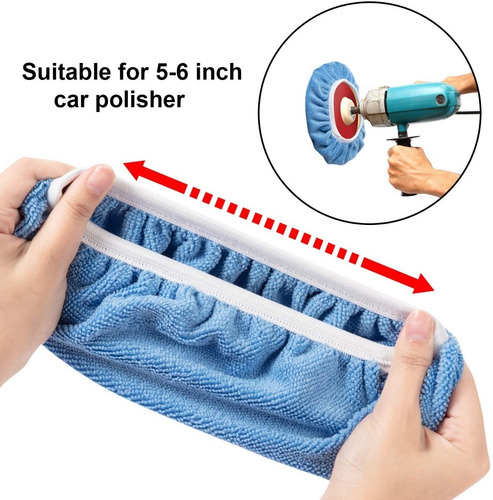 Imagen 5 de 8 de Mopa Almohadillas De Pulido Para De Coche De 5-6 Pulgadas