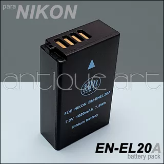 A64 Bateria Nikon En-el20a Blackmagic Pocket Aw1 J1 J2 S1 V3
