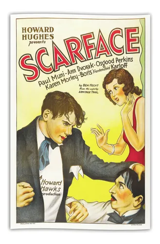 Poster Afiche Autoadhesivo Película Scarface (1932) 70cms