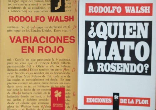 X2 Variaciones En Rojo + Quien Mato A Rosendo - De La Flor
