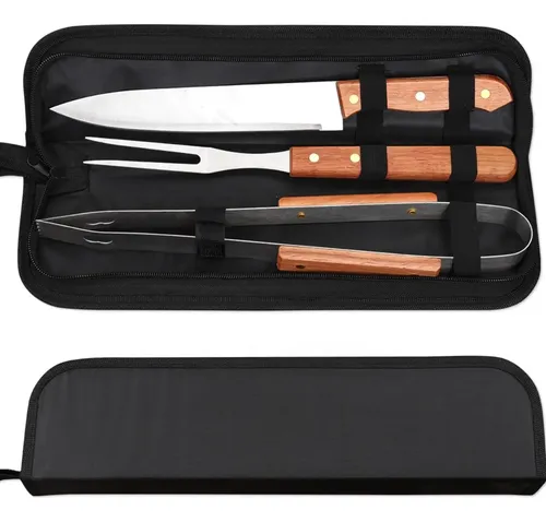 Kit Cozinha Utensílios Churrasqueiro + Bolsa