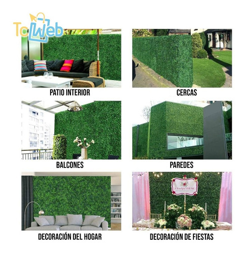 Imagen 2 de 6 de Enredadera Planta Artificial Plancha 40x60 Cm Tcweb