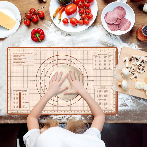 Silicone Baking Mat, Non Stick Pastry Mat With Measuremen