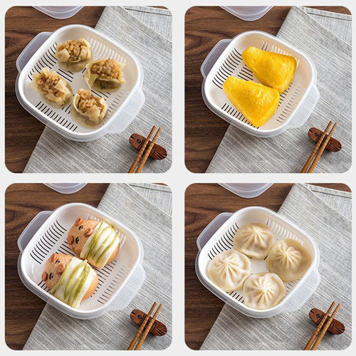 Recipiente De Frutas Bento Box De Drenagem, Caixa De Aliment