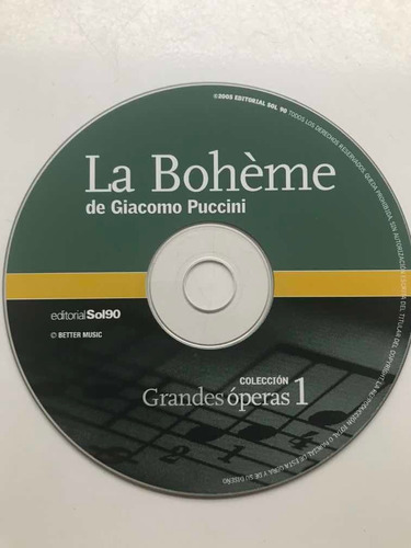 Disco Compacto De Música Ópera La Boheme