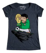 Comprar Playera Mujer México Fifa Rey Futbol Máscara De Látex
