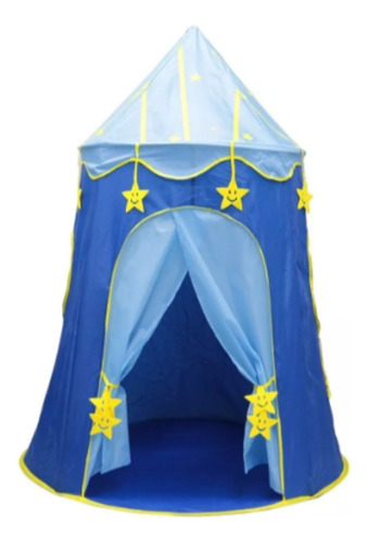 Carpa Infantil Castillo Niños/niñas Azul Rosado Portátil 