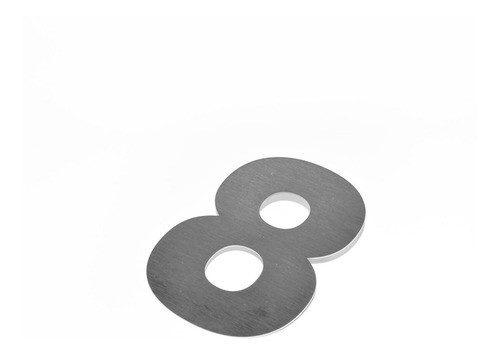Números Acero Inoxidable 15 Cm Dirección Frente Casa X 4