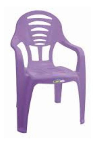 Cadeira Cadeirinha Infantil De Plastico Com Braco Lilas