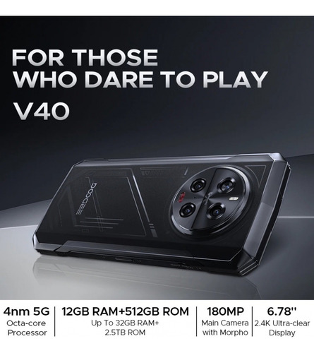 Doogee V40 Con Chip Dimensity 7300 Para Juegos Exigentes