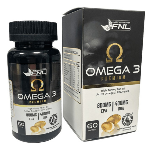 Fnl - Omega 3 Premium 800mg Epa, 400mg Dha, 60softgel
