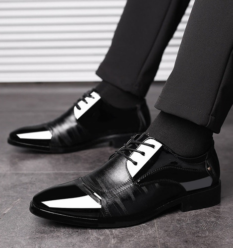 Zapatos De Vestir For Caballero Bloqueo De Color