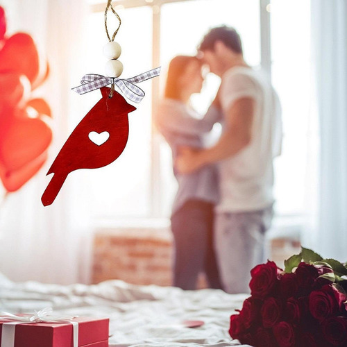 Adorno De Madera, Decoración Del Día De Valentín, Ventana