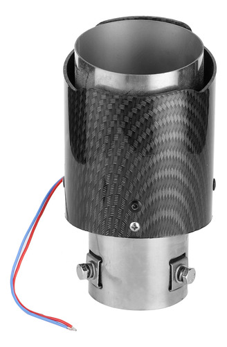 Silenciador De Garganta De Tubo De Escape Rojo Con Punta Led