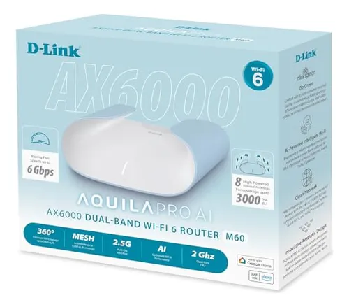 Enrutador Wifi De 6 Mallas D-link Ax6000 | Cobertura De Más