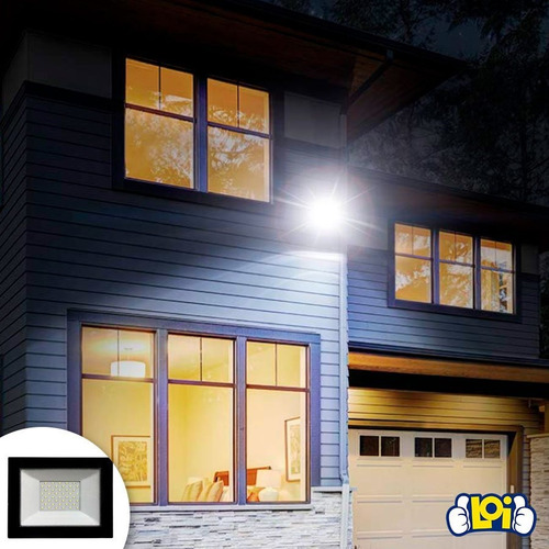 Foco Led Liper 50w Luz Fría Para Interior Y Exterior Loi