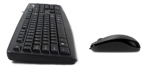 Kit Teclado Y Mouse Genius Km-130 Qwerty Español Negro