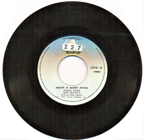 Air Supply - The One That You Love - 45rpm - Vinilo
