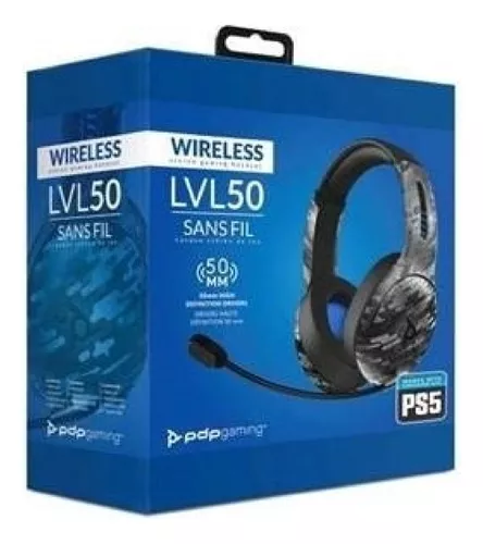 Auriculares PDP LVL40 Gris PS4-PS5 -Licencia oficial