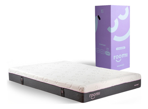 Colchón Roomi Nomad King Size | Memory Foam | Confort Firme | Color Lavanda | 100 Noches De Prueba