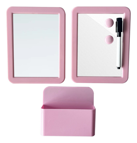 Pinks+ Pizarra Blanca, Portalápices Y Espejo