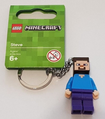 Imagen 1 de 2 de Lego Llavero De Steve Keychain Minecraft 853818