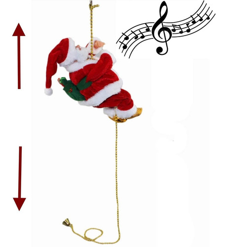 Imagem 2 de 6 de Papai Noel Subir Escada Natal Elétrica Brinquedo
