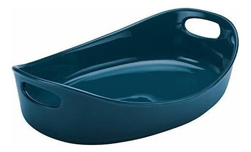 Rachael Ray Gres Bubble Y Brown Oval Baker, 4.5 Cuartos De G