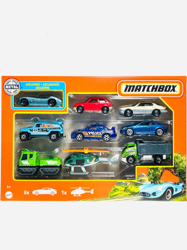 Set Matchbox X 9 Carros Autos Colección Original Surtido