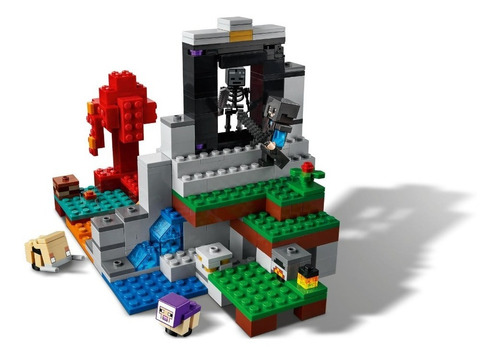 Imagem 4 de 10 de Lego Minecraft - O Portal Em Ruínas 316pçs - 21172