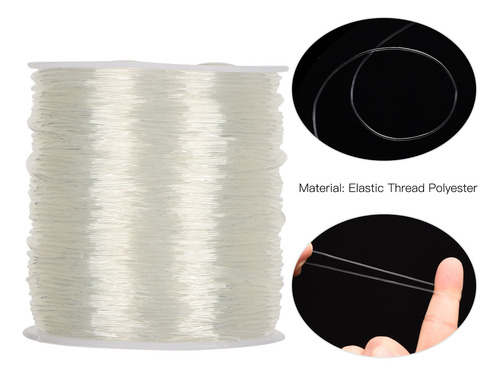 Hilo De Abalorios Diy, Cordón Elástico Transparente Para Joy