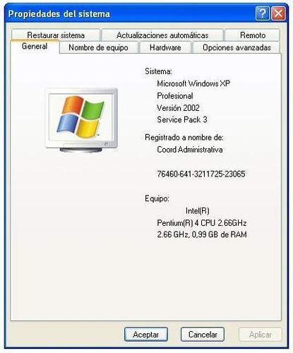 Pentium 4 80gb Windows Xp Cpu (Usado)