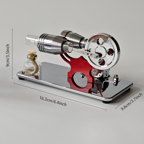 Modelo De Generador De Motor Stirling Con Led Para La Cienci