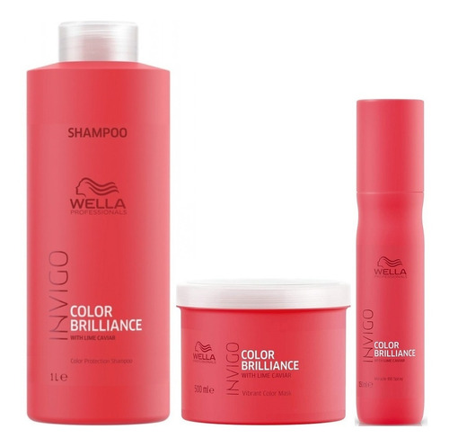 Shampoo 1000ml + Mascarilla + Spray Wella Invigo Brilliance