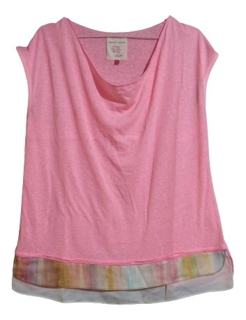 Remera Sin Mangas Rosa Chicle Fluor Mujer Graciela Naum