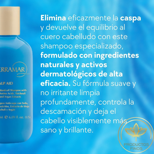 2 Shampoo Anticaspa Terramar Reduce Comezón Elimina La Caspa