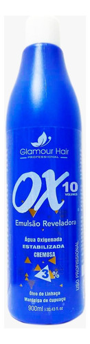 Emulsão Reveladora Ox 10 Volumes 900ml Glamour Hair