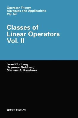 Libro Classes Of Linear Operators: V. 2 - Prof. Israel Go...