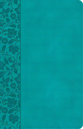 Csb Large Print Personal Size Reference Bible, Teal Leathertouch, De Csb Bibles By Holman. Editorial Holman Bibles, Tapa Dura En Inglés