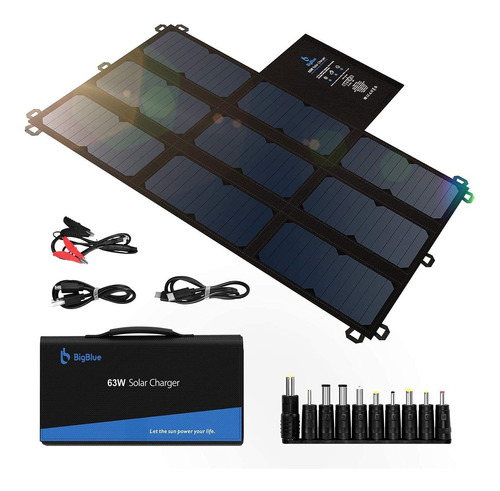 Sunpower Panel Solar, Bigblue Cargador Solar Portátil De 63 