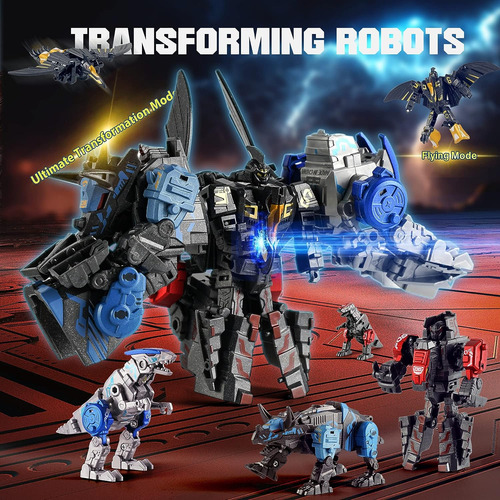 11 Formas Dinosaurio Transformando Juguetes Robot Para Niños