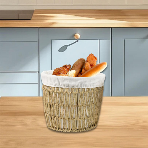 Cesta Tejida Para Pan, Cesta Para 26 Cm X 22 Cm X 21 Cm