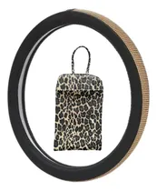 Comprar Cubre Volante Con Brillos  + Bolsita Animal Print