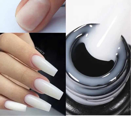 Gel Polish Blanco Lechoso Uv Decoracion Uñas