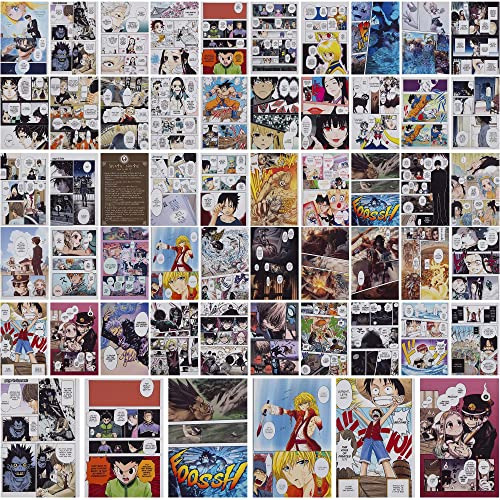 50 Paneles De Manga Pared, Decoración De Pared De Mang...