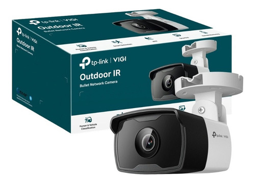 Câmera Bullet Ip TP-Link Vigi C320i de 2 MP com visão noturna Ext. Cor: branco