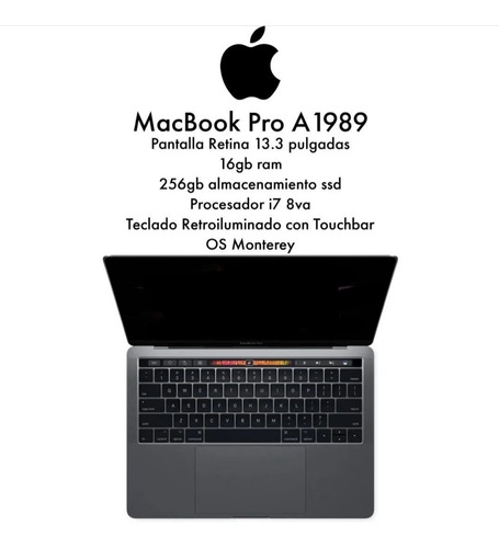 Macbook Pro Retina A1989 I7 13.3 Pulgadas 