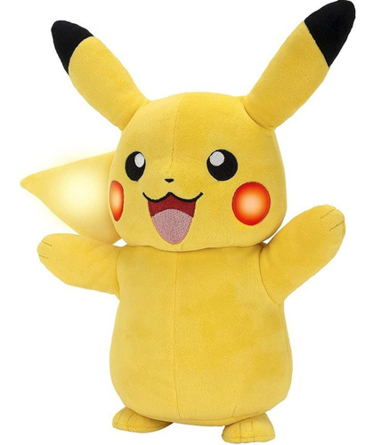 Peluche De Pokemon Pikachu Interactivo Luces Y Sonidos
