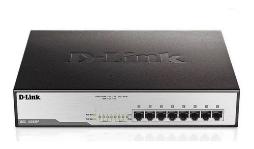 D-link - Dgs-1008mp Switch 8 Puertos Gigabit Poe, No Adminis