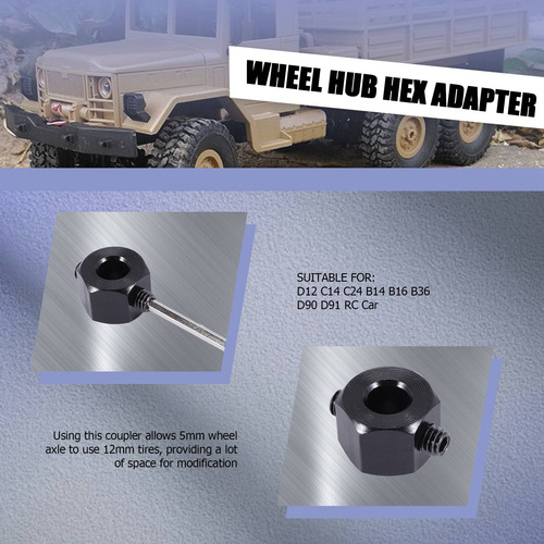 Adaptador Hexagonal De Cubo De Rueda Combinador De Metal C84